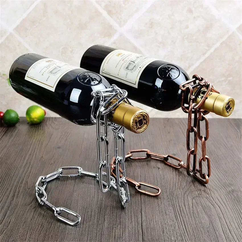 Magical iron Chain Wine Racks
