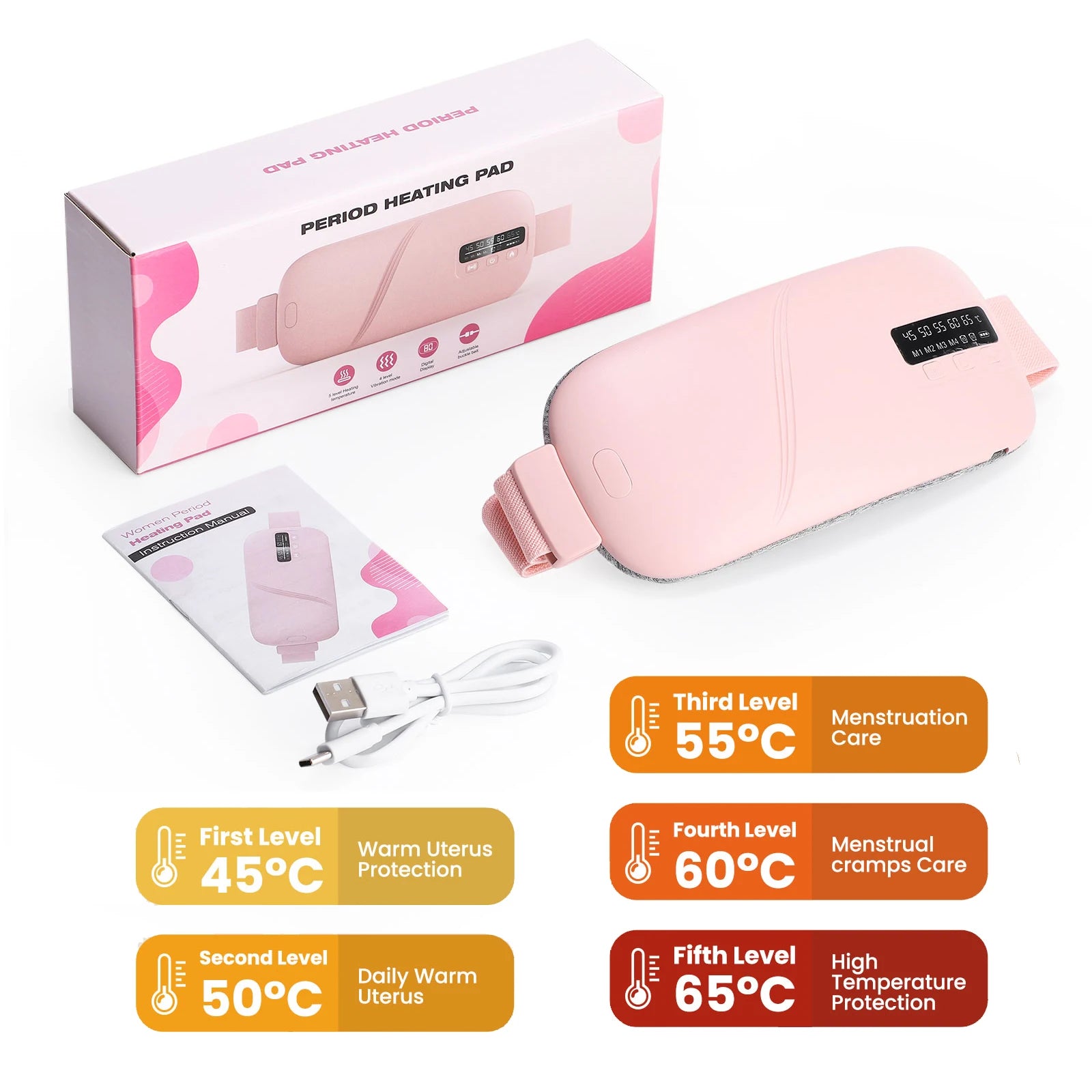 Electric Heating Pad Belt for Period Relief