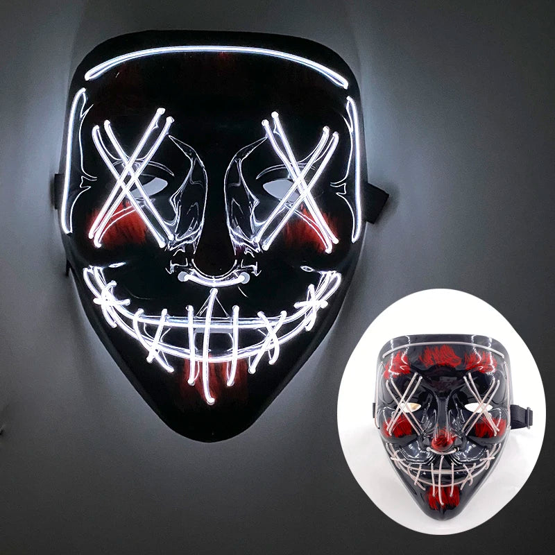 LED Purge Mask – Glowing Party Headgear