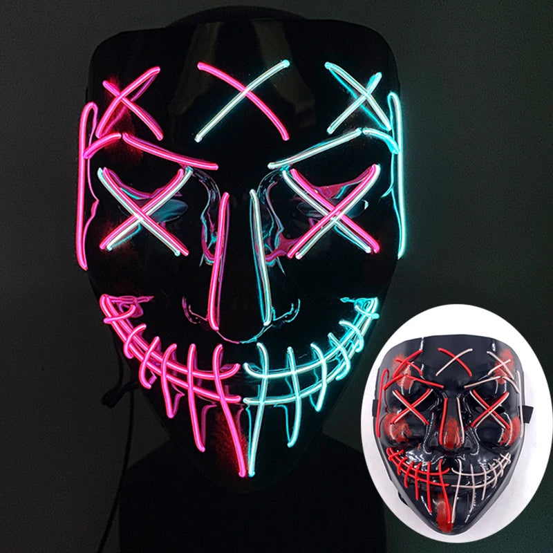 LED Purge Mask – Glowing Party Headgear