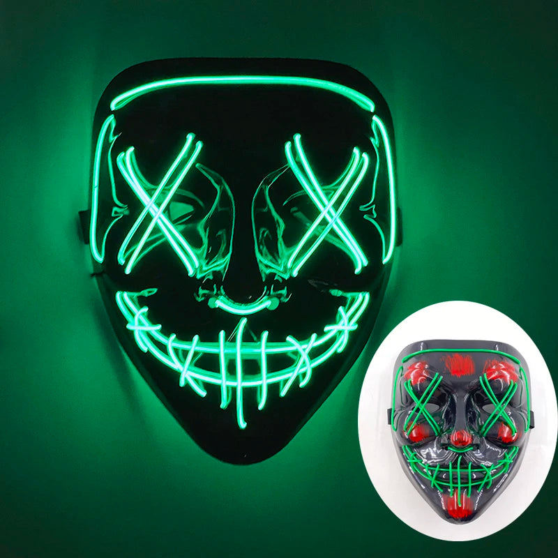 LED Purge Mask – Glowing Party Headgear