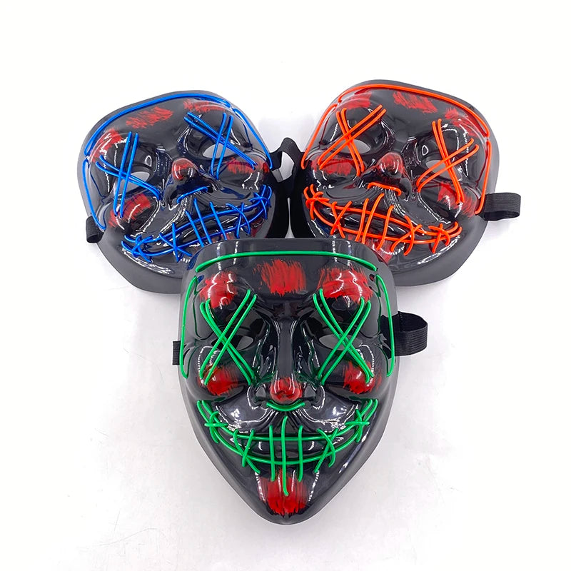 LED Purge Mask – Glowing Party Headgear
