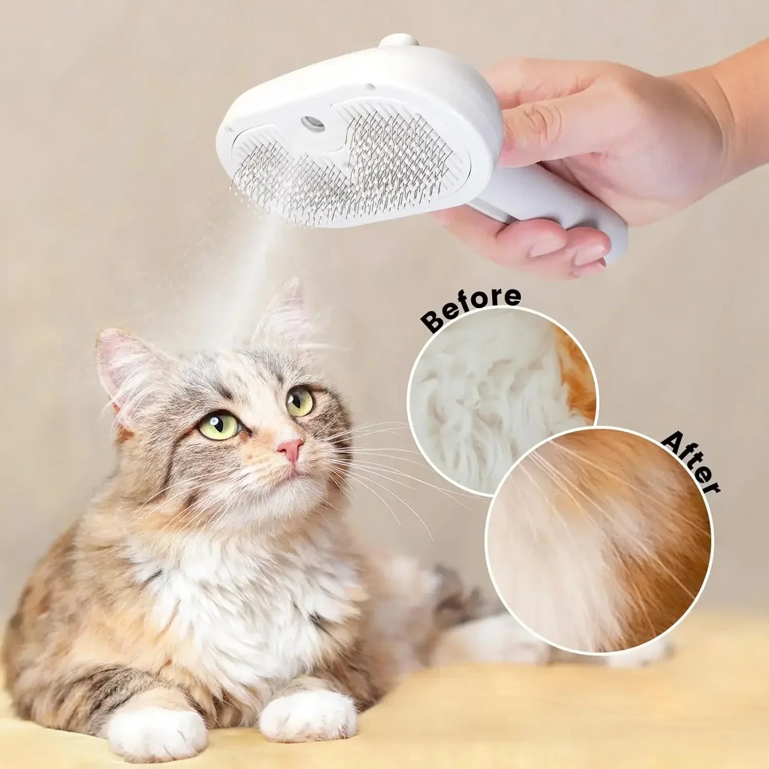 FurEase – Steam Grooming Comb for Pets