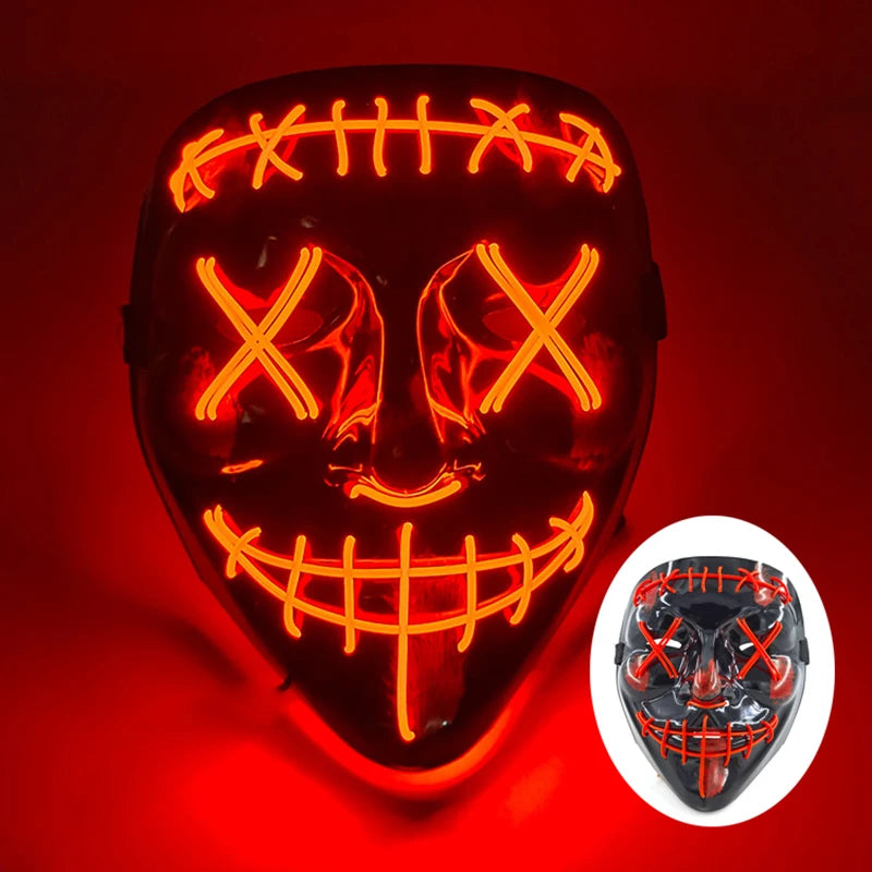 LED Purge Mask – Glowing Party Headgear