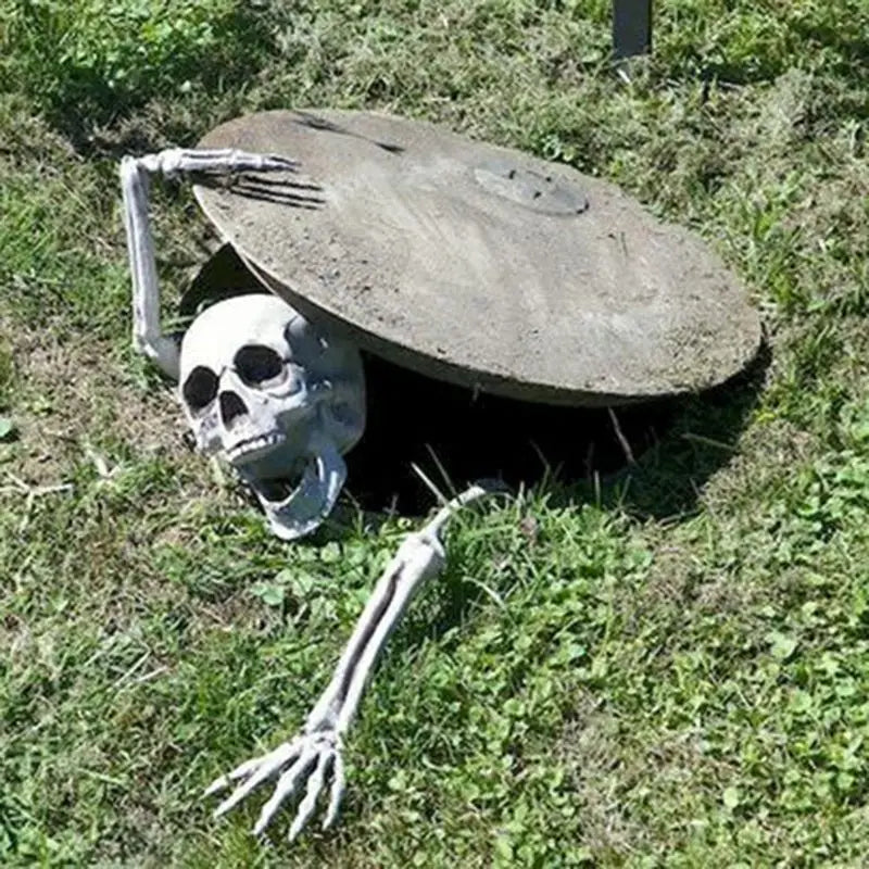 Skeleton Head & Arms Yard Decoration