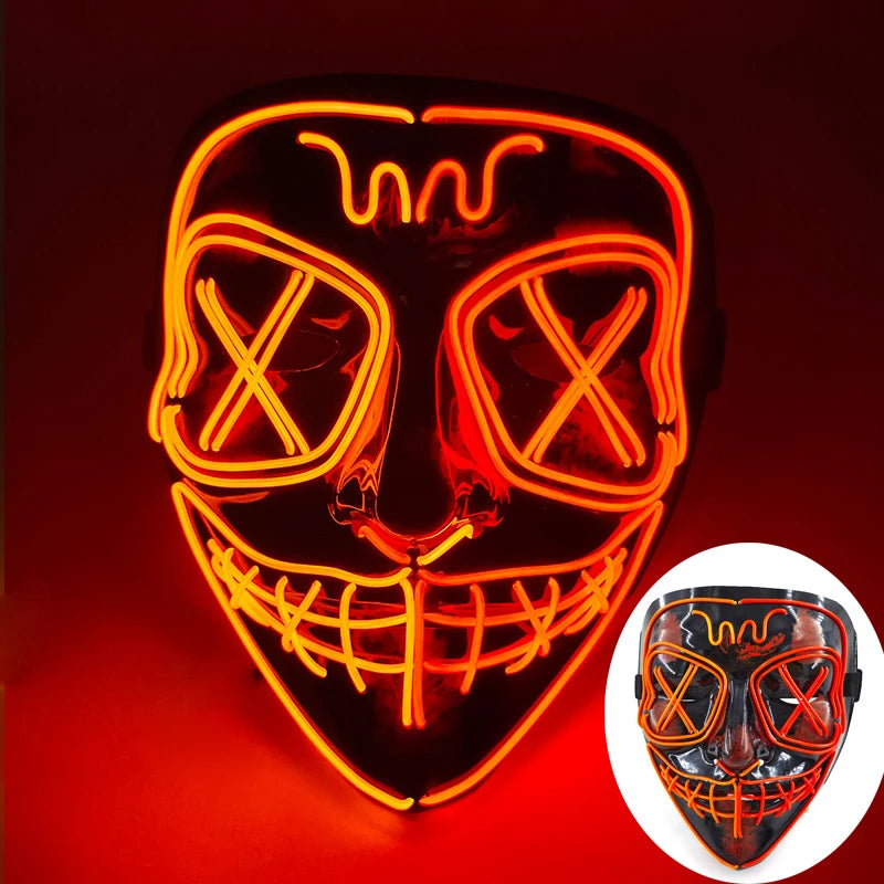LED Purge Mask – Glowing Party Headgear