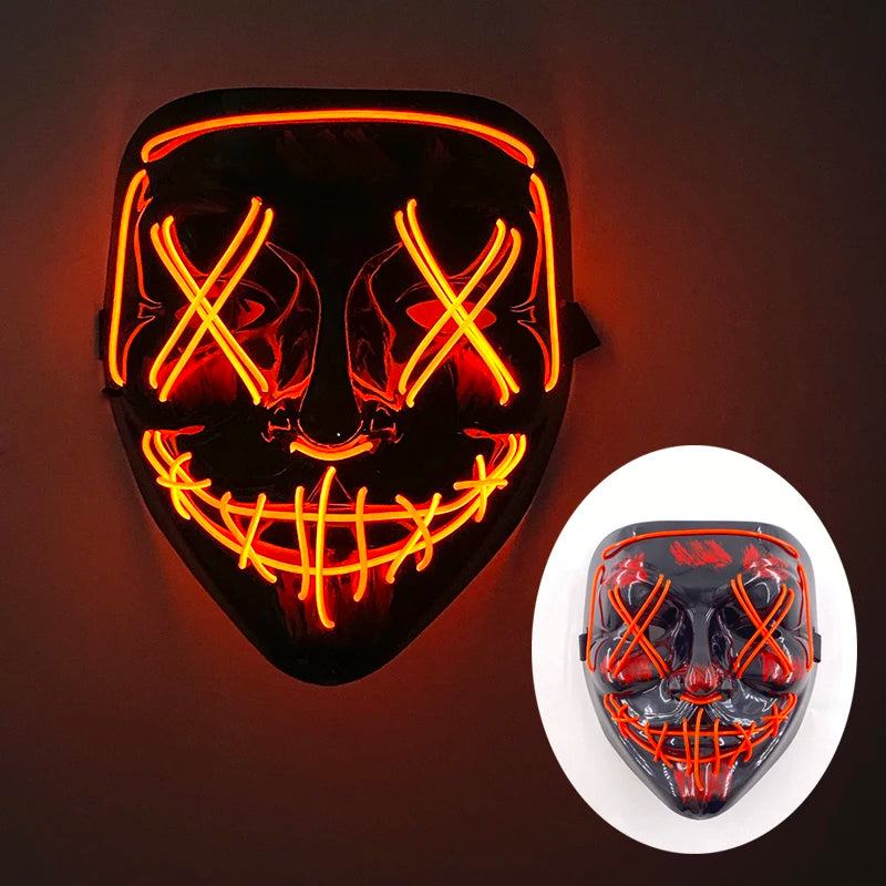 LED Purge Mask – Glowing Party Headgear