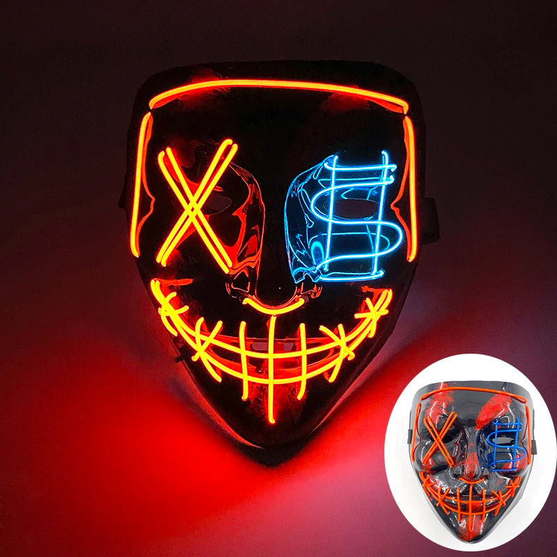 LED Purge Mask – Glowing Party Headgear