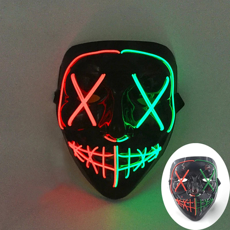 LED Purge Mask – Glowing Party Headgear