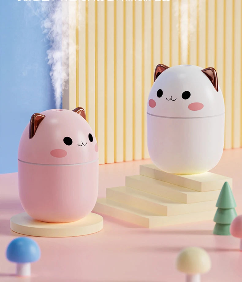 Cute cat Portable Air Humidifier (250ml)