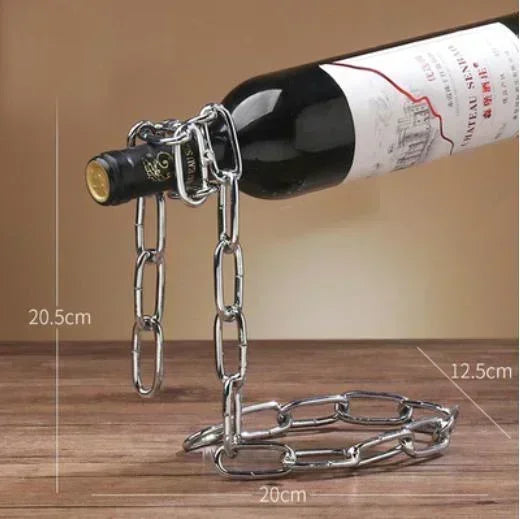 Magical iron Chain Wine Racks