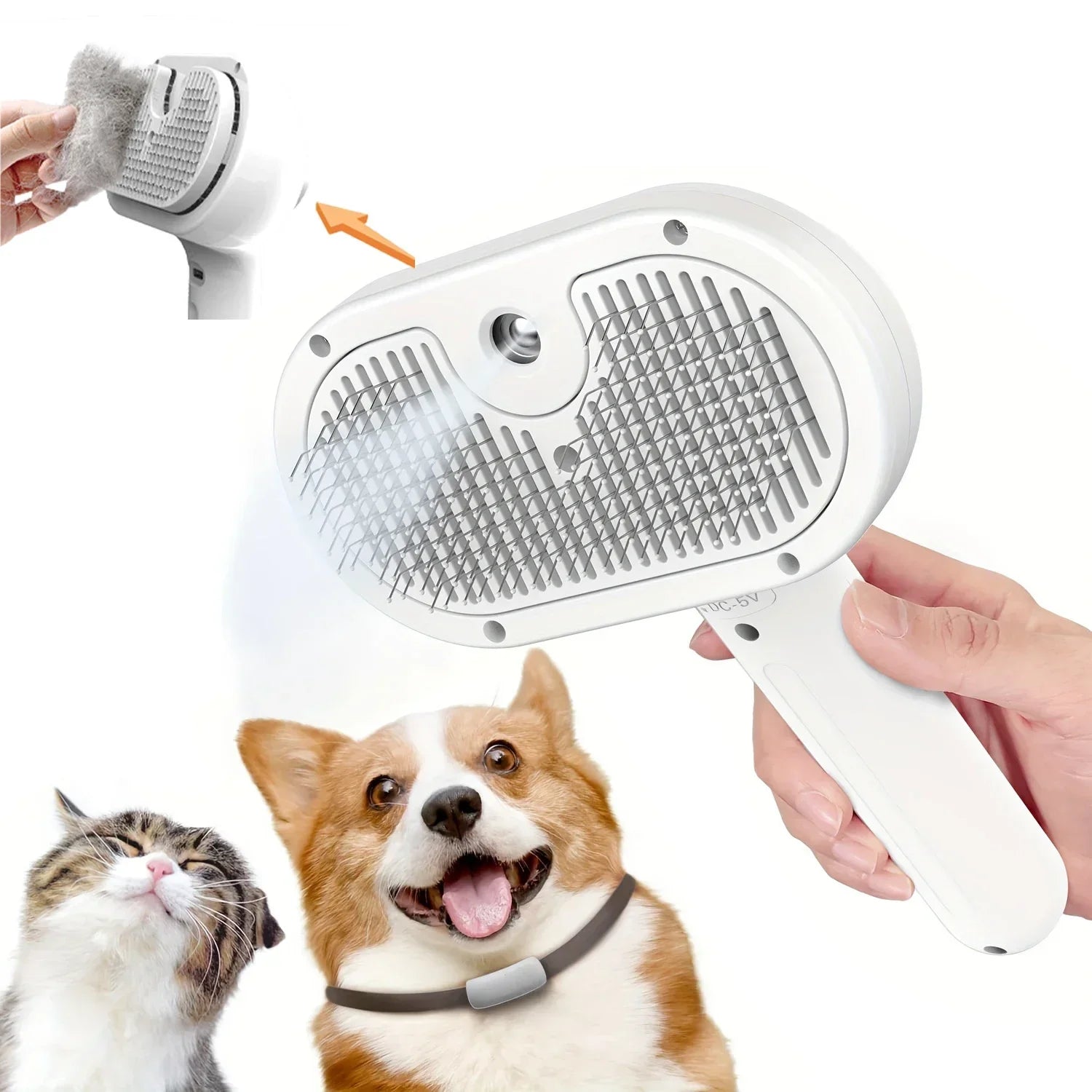 FurEase – Steam Grooming Comb for Pets