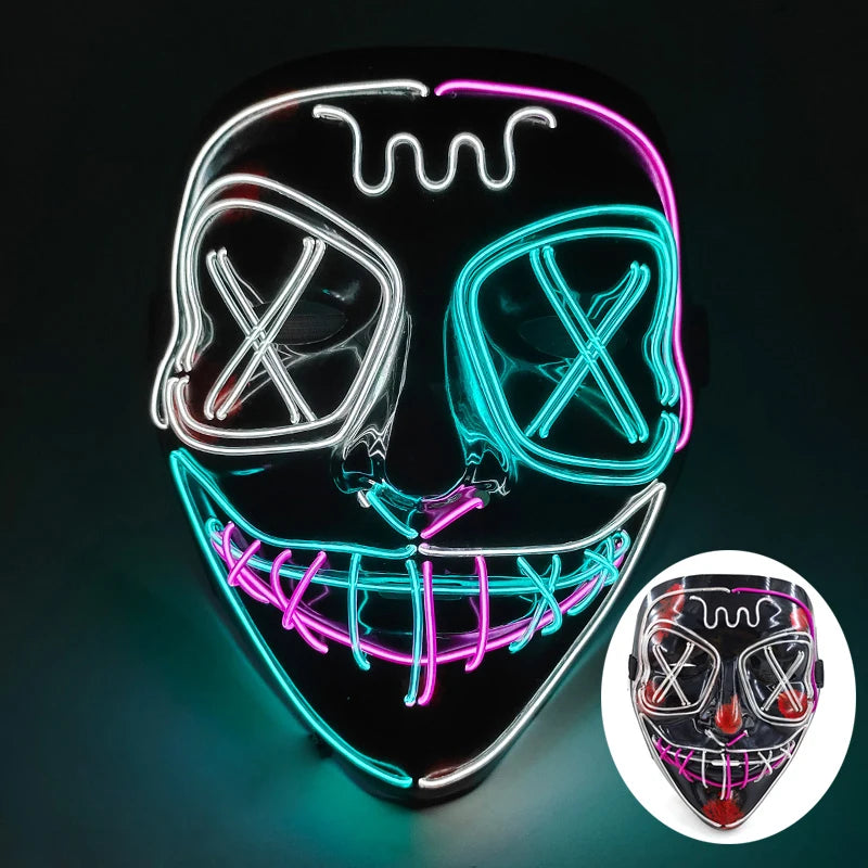 LED Purge Mask – Glowing Party Headgear