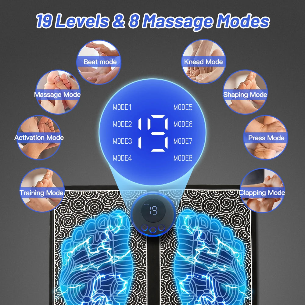 EMS Foot Massage Mat – USB Rechargeable