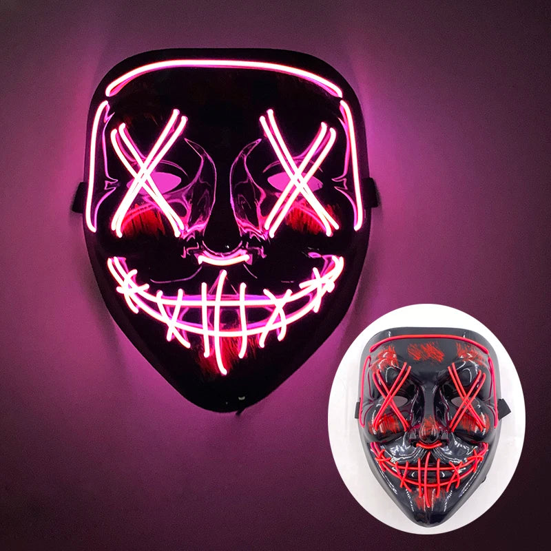 LED Purge Mask – Glowing Party Headgear