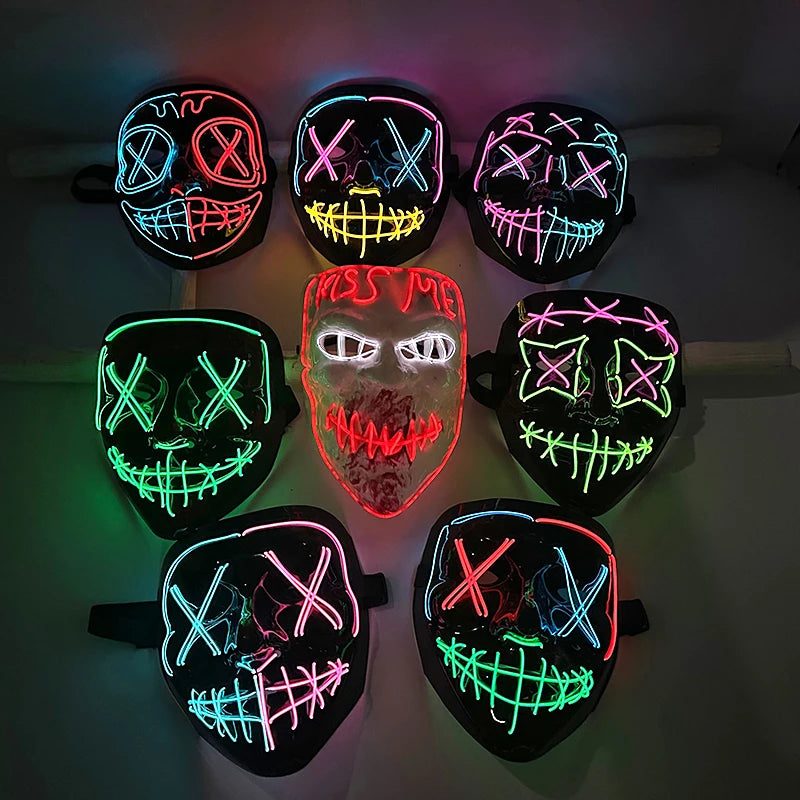 LED Purge Mask – Glowing Party Headgear