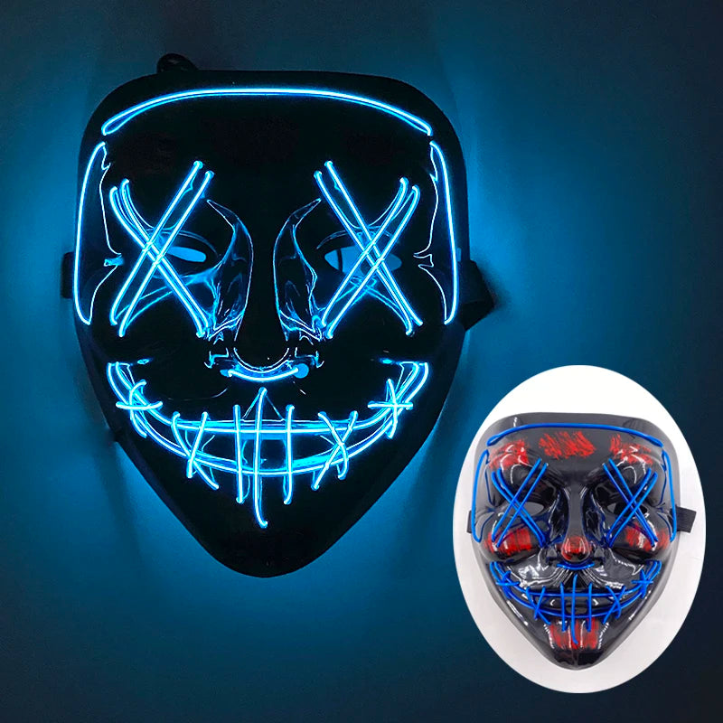 LED Purge Mask – Glowing Party Headgear