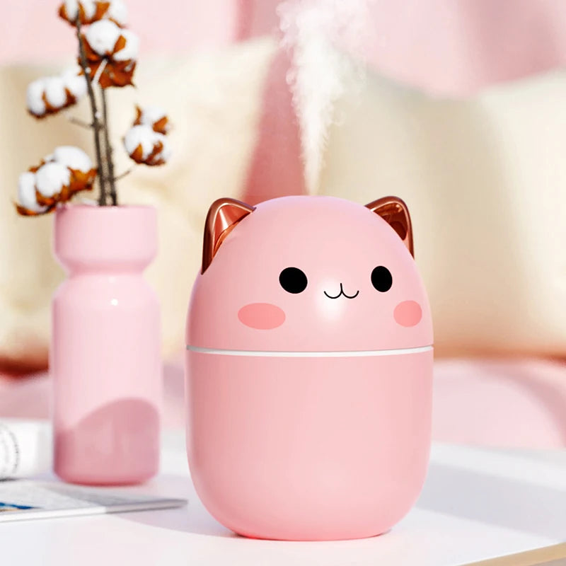 Cute cat Portable Air Humidifier (250ml)