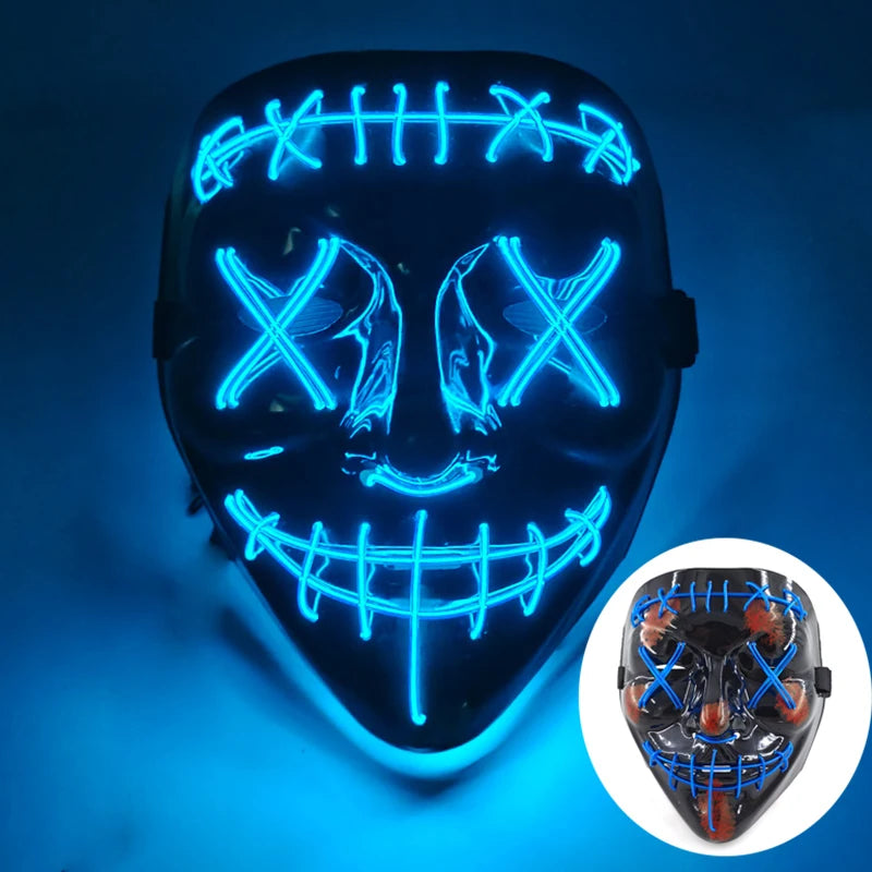 LED Purge Mask – Glowing Party Headgear