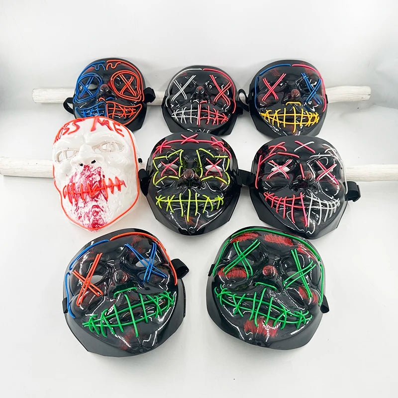 LED Purge Mask – Glowing Party Headgear