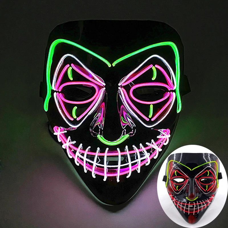 LED Purge Mask – Glowing Party Headgear