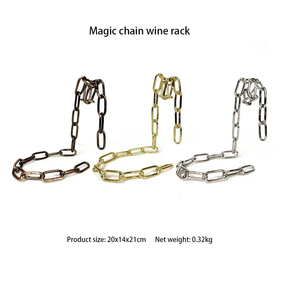 Magical iron Chain Wine Racks