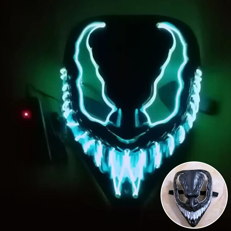 LED Purge Mask – Glowing Party Headgear