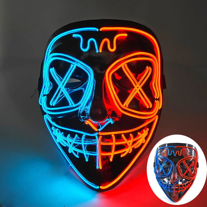 LED Purge Mask – Glowing Party Headgear