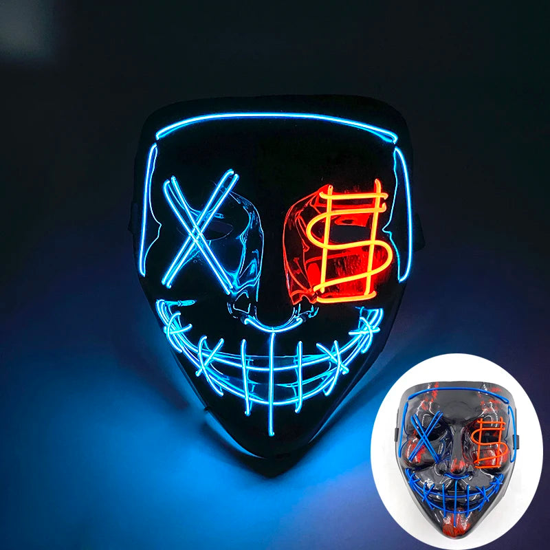 LED Purge Mask – Glowing Party Headgear