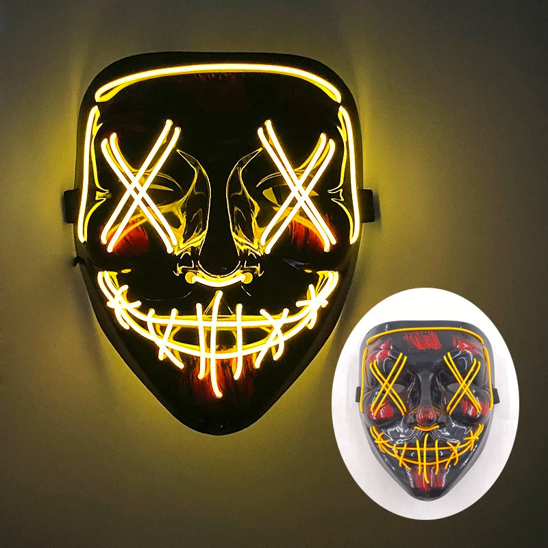 LED Purge Mask – Glowing Party Headgear
