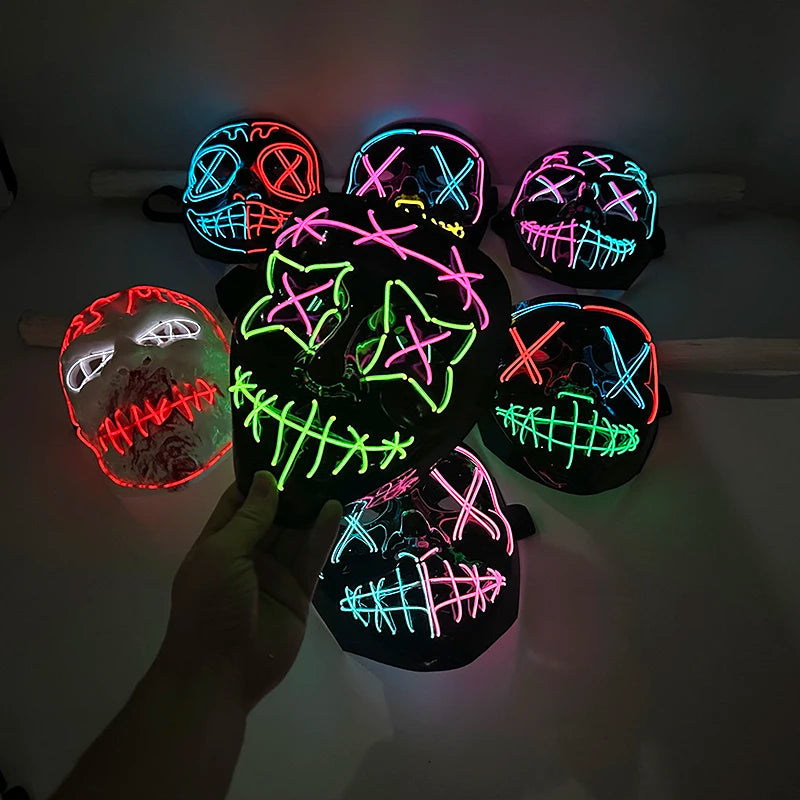 LED Purge Mask – Glowing Party Headgear