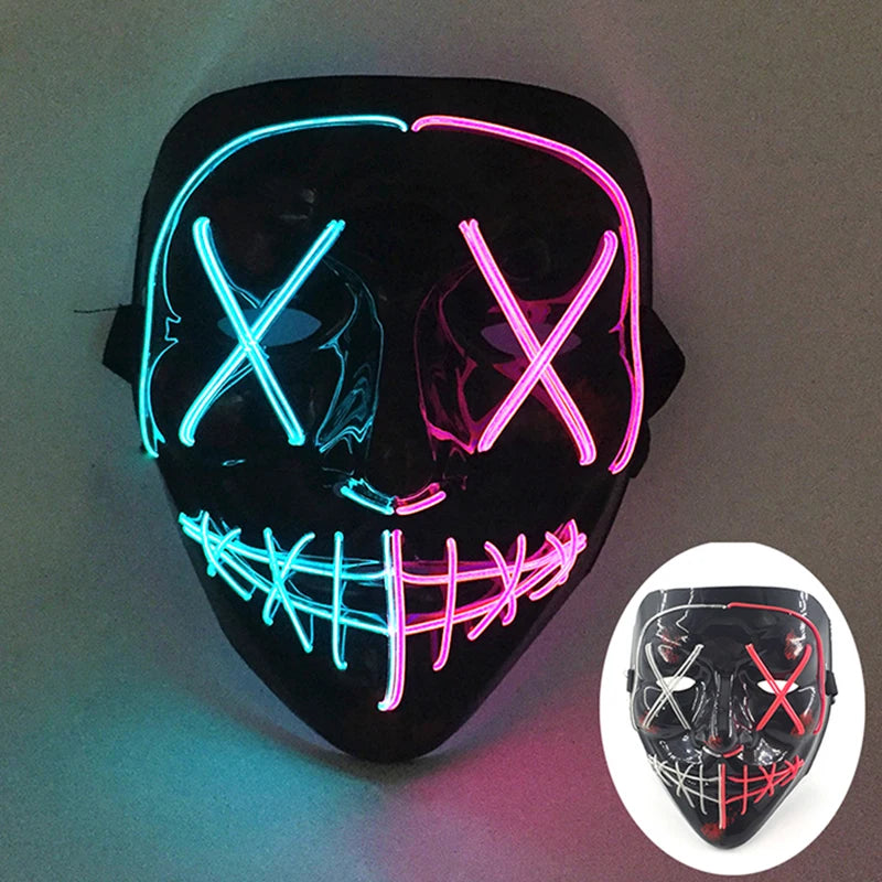 LED Purge Mask – Glowing Party Headgear