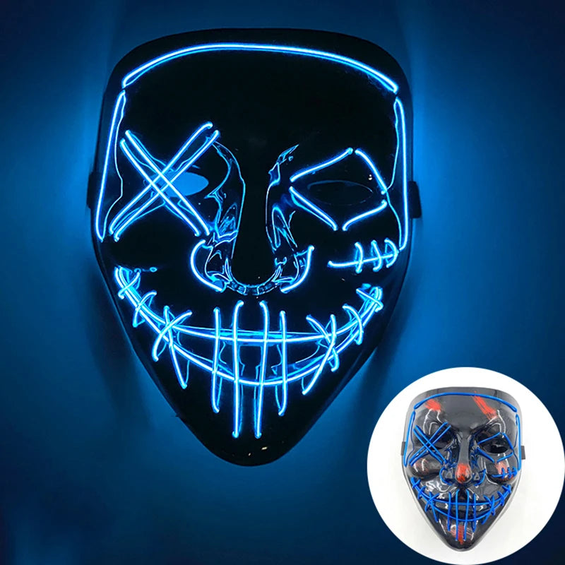 LED Purge Mask – Glowing Party Headgear